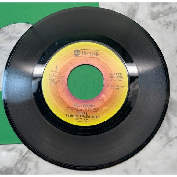 Rufus with Chaka Khan Hollywood / Earth Song 45 Disco Soul 1977 ABC Records - Picture 4 of 6
